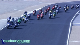 2007 Red Bull U.S. Grand Prix - AMA Superbike Start: Start of the AMA Superbike race at Mazda Raceway Laguna Seca. 2007 Red Bull U.S. Grand Prix - AMA Superbike Start: Start of the AMA Superbike race at Mazda Raceway Laguna Seca.